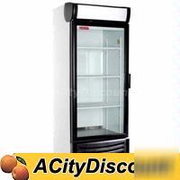 Tor-rey 14 cuft glass door merchandising display cooler