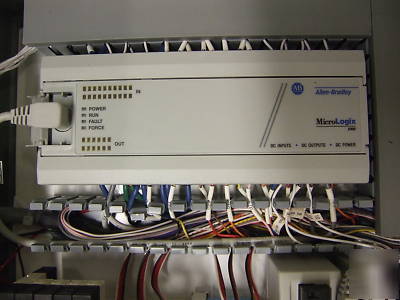 Allen-bradley micrologix 1000 plc in enclosure with p/s