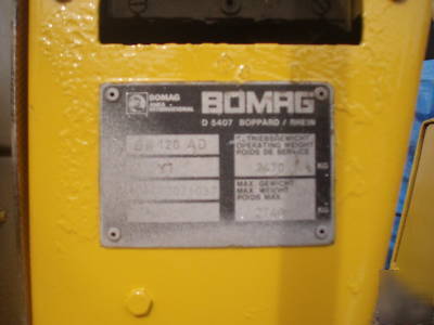 Asphalt roller bomag, model 120AD, 48