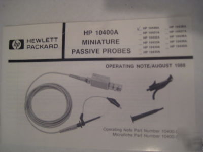 Hp mini passive probe 10430A for oscilloscope 10400A