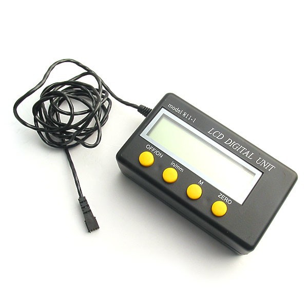 Lcd digital position indicator unit capacitive measure