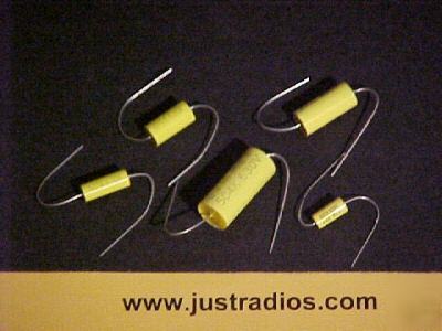 0.01UF at 630V tubular axial film capacitors : qty=30 