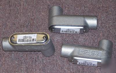 (3) LB27 cg crouse hinds conduit housing with cover
