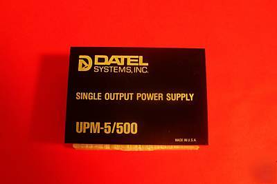 Datel single output power supply upm-5/500
