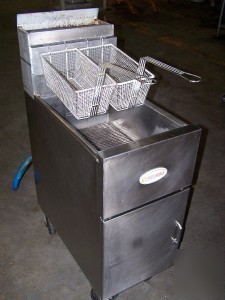 Dean single bay fryer SM50GMS gas w/baskets