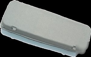 Flat top, blank, rec. fiber carton #EGP1BL-ft-50