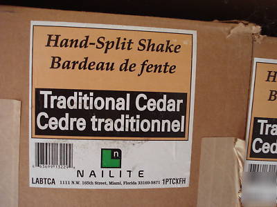 Nailite hand-split shake vinyl siding in cedar 17 boxes