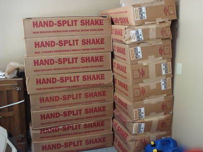 Nailite hand-split shake vinyl siding in cedar 17 boxes