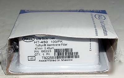 Pall ht-450 tuffryn membrane disc filters #66223 100 pk