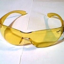 Safety glasses night driving shooting yellow wrap lens
