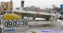 Used: rotex screener, model 241A, 304 stainless steel.