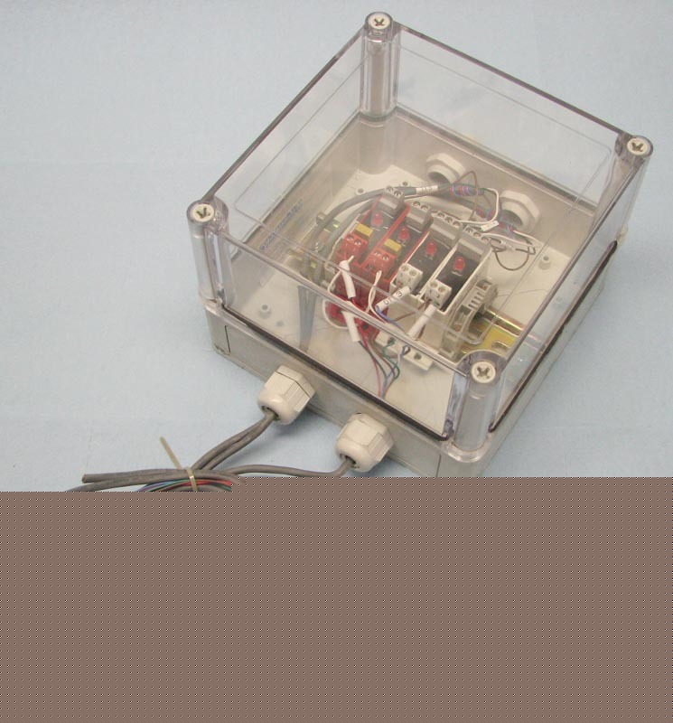 Vynckier vm 7X7X5 clear mini-electrical enclosure+4 i/o