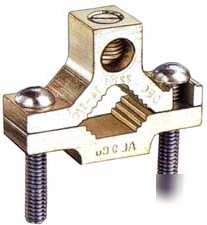 Aluminum ground water pipe connector clamp, 1/2