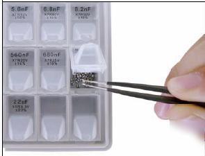 Capacitor kit 0805 size 83 value 100 pc w/ enclosure