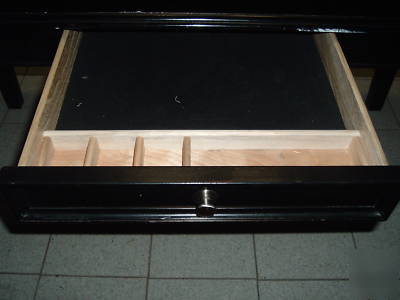 Dark stain office desk