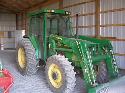 2000 john deere jd 5510 mfwd 4WD cab loader 941 hours