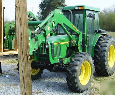 2000 john deere jd 5510 mfwd 4WD cab loader 941 hours