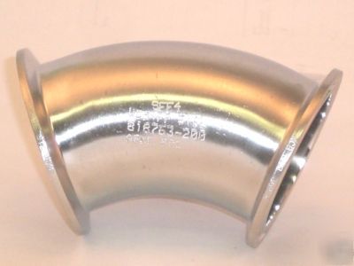 316L ss sanitary tri clamp 45Â° degree elbow 2