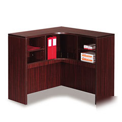 Alera valencia series corner open storage hutch