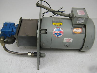 Baldor 7.5 hp motor w/ vickers vane hydraulic pump