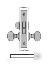 Baldwin 6315 2PC sat chrome int. privacy mortise lock 