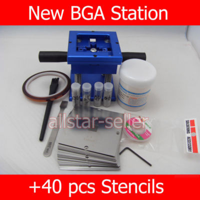 Bga reballing station+ 40 stencils +balls+100G paste