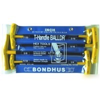 Bondhus balldriver t-handle set, 5 pieces, metric 13148