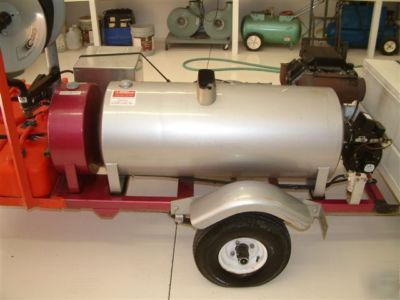 Commercial pressure washer heat, trailer kerosene tank 