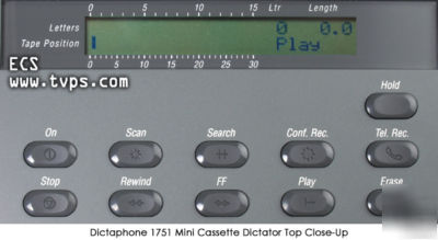 Dictaphone 1750 1751 mini cassette dictator