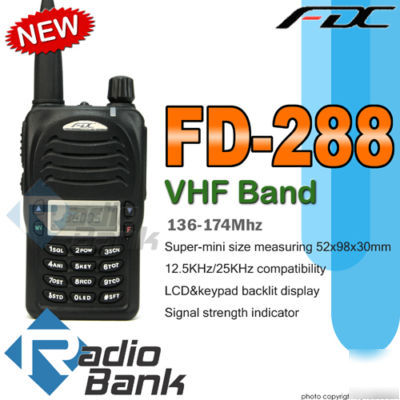 Feidaxin fdc fd-288 vhf 136-174MHZ + free earpiece