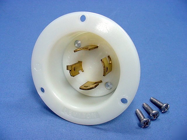 Leviton non-nema locking flanged inlet 20A 120/208V 3Ã¸y