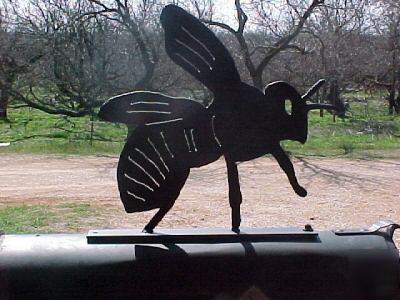 Metal art - mailbox/fence topper - honey bee