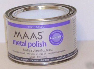 New maas 1.1 lb silver brass copper chrome metal polish 