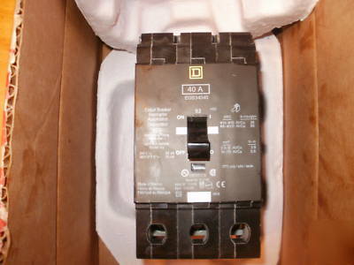 New square d EGB34040 40A 480/277V circuit breaker 