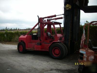 Taylor TM120 big red marina boat forklift