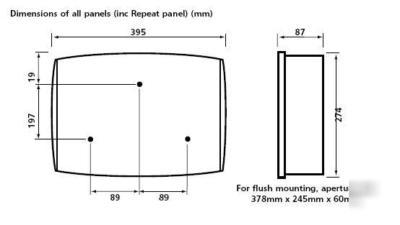 Gent xenex fire alarm panel, conventional 2 zone