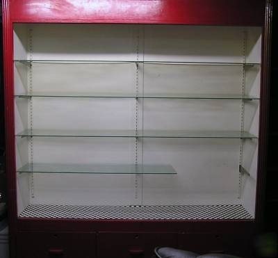 Huge store display case shelving unit curio cabinet