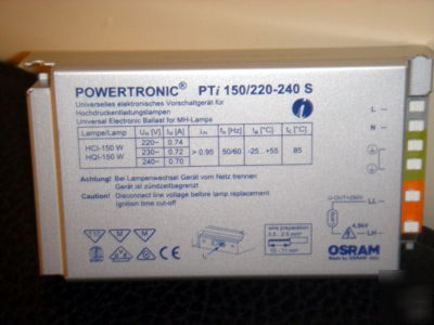 Osram electric ballast for halide lamp pti 150/220-240S