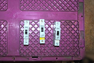24 pc. lot siemens circuit breakers, 5SX22,5SX51,5SX21