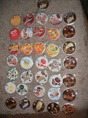 35X walls ice cream stickers van shop catering display 