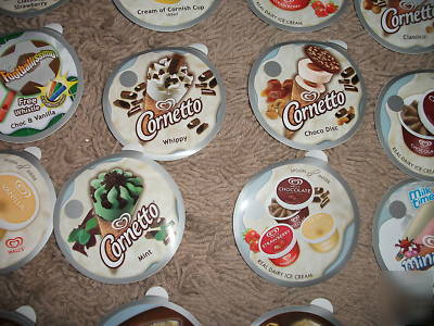35X walls ice cream stickers van shop catering display 
