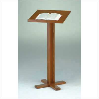 Balt t-35 cross base lectern light oak