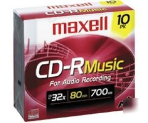 Cdr-80MU/10 maxell 32X cd-r for music - 10 pack