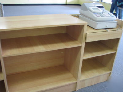 Checkout counter and register stand