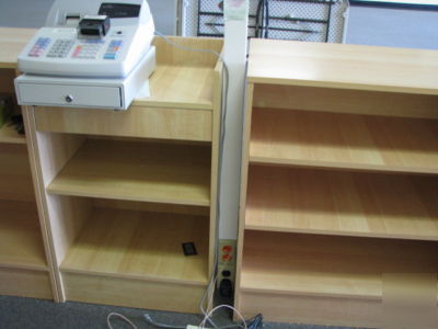 Checkout counter and register stand