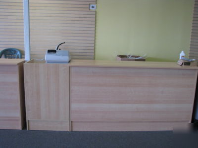 Checkout counter and register stand