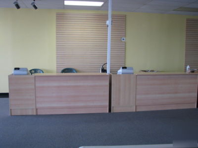 Checkout counter and register stand