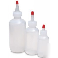 Plastic bottles, clear, 8-oz. size, 3/pkg. 1007-8