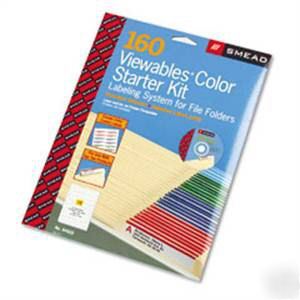 Smead viewablesÂ® color labeling system for top tab 