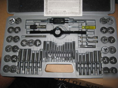 Tap & die set 60 pieces sae & metric